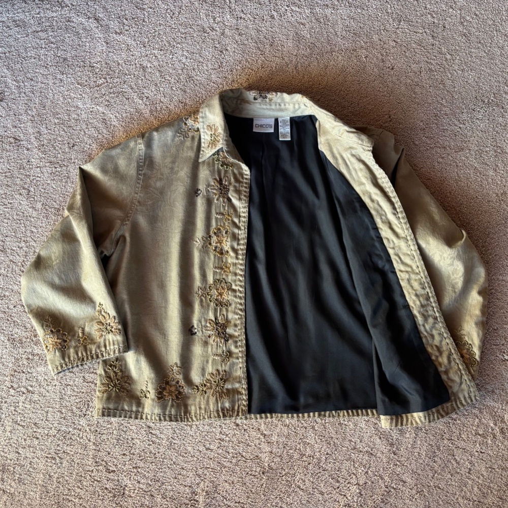 Embroidered Chicos Jacket - Picture 8 of 9